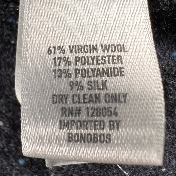 Bonobos Wool Blend Donegal Camp Shirt Mens XL Charcoal Speckled Preppy Outdoor - Picture 6 of 9